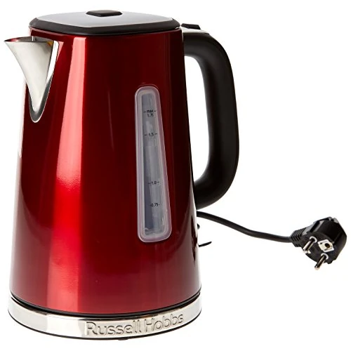 Limitiertes Angebot: Russell Hobbs Wasserkocher [1,7l, 2400W] Luna Edelstahl Rot (Schnellkochfunktion, herausnehmbarer Kalkfilter, außenliegende Wasserstandsanzeige, autom. Deckelöffnung) Teekocher 23210-70 von 50.97 EUR auf 50.97 EUR (Spare 0%)