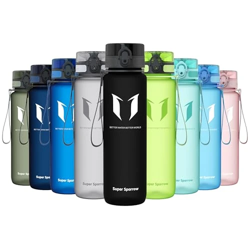 Offre limitée : Super Sparrow Bouteille d'eau - Gourde - 1000ml - sans BPA - Convient pour Le Sport, la randonnée, l'école, Le Bureau, en Plein air de 19.59 € à 17.59 € (10% de remise)