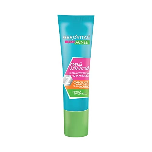 Offre limitée : Gerovital Stop Acnee Crème Visage Ultra-Active Acide Salicylique 50 ml de 7.46 € à 9.32 € (-24.93% de remise)