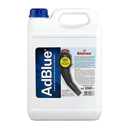 Tijdelijke aanbieding: Rhütten, AdBlue dieselmotoren, Basf, synthetisch additief, urea, ISO 22241, SCR-bescherming, blokkeren van verontreinigingen katalysator, motoren Euro 6, schenktuit, 5 l van 25.00 € naar 25.00 € (0.00% korting)