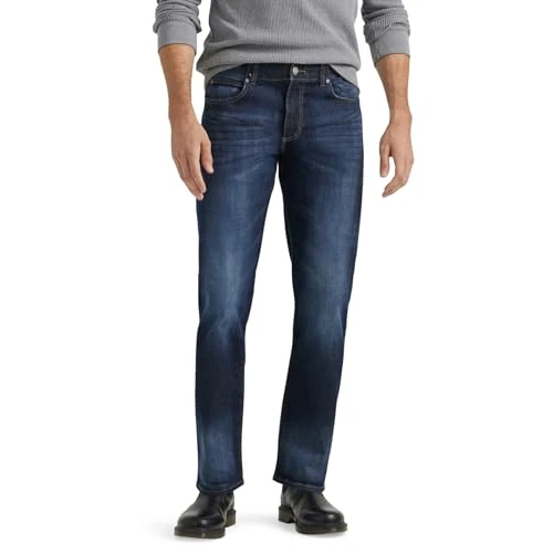 Oferta limitowana: Lee Mężczyźni Extreme Motion Straight Fit Jeansy, Niebieski, 30W / 34L z 171.17 zł na 171.17 zł (oszczędź 0.00%)