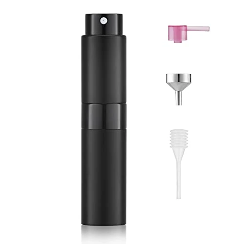 Limited-time offer: Toureal Travel Perfume Atomiser Refillable, 8ml Atomiser Spray Bottle,Black from 7.99 £ to 6.99 £ (save 13%)