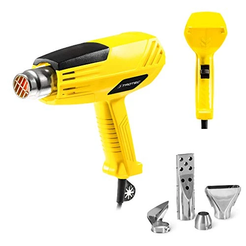 TROTEC Opalarka HyStream 200 Pistolet na gorące powietrze moc 2000 W z zestawem dysz do lutowania, sklejania, deformacji, kurczenia, suszenia