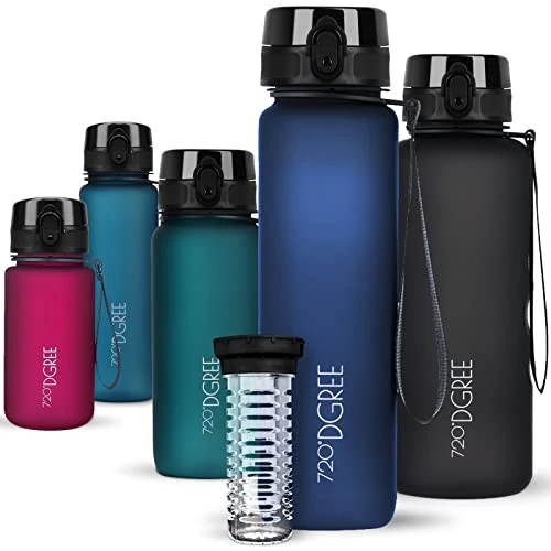 Tijdelijke aanbieding: 720°DGREE Drinkfles "uberBottle" met Fruit-Zeef - 350ml, 500ml, 650ml, 1L, 1.5L, 2l - BPA-Vrij - Sportfles Waterfles voor Sport, Fitness, Uni, Fiets, Buiten gemaakt van Tritan - Lichtgewicht, Duurzaam van 29.97 EUR naar 19.51 EUR (korting 35%)