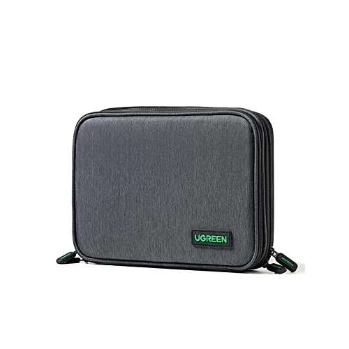 UGREEN Elektronik Tasche Reise Organizer Kabeltasche Travel Kabel Organizer Elektronische Zubehör Case Travel Organisator Festplattentasche für Powerbank, Kabel, Akku, Karte, Handy usw.