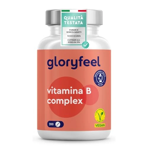 Beperkte aanbieding: Vitamine B Complex Hoge Dosis, 200 Tabletten, Vitamine B Complex tegen Vermoeidheid & Mentale Stress, Vitaminen B1 B2 B3 B5 B6 B7 (Biotine) B9 (Foliumzuur) B12 - Getest en geproduceerd in Duitsland van 18.97 EUR naar 15.14 EUR (besparing 20%)