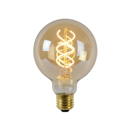 LUCIDE G95 - Ampoule filament - Ø 9,5 cm - LED Dim. - E27-1x4,9W 2200K - Ambre