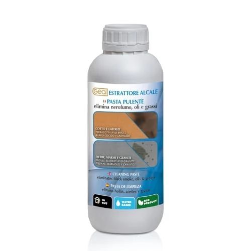 Offerta a tempo: GEAL ESTRATTORE ALCALE - Pulitore in pasta, rimuovi macchie di olio e grasso da pavimento in Cotto e Pietra, 500 ml - 43% da 25.90 € a 14.76 €