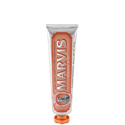 MARVIS® Ginger Mint 85 ml I Tandpasta met mild kruidige gember en munt I verwijdert tandplak en hardnekkige tandplak I met fluoride