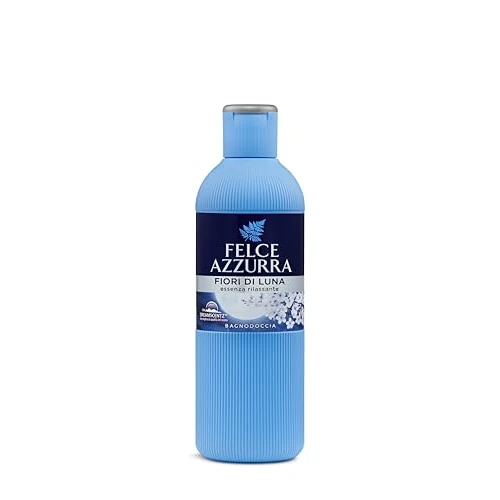 Offerta a tempo: Felce Azzurra - Bagnoschiuma Profumato Fiori di Luna, Bagno Schiuma Detergente Delicato Idratante per Pelle Morbida, Note Rilassanti Lavanda e Vaniglia, Bagnodoccia Dermatologicamente Testato, 650 ml - 0% da 8.37 € a 8.37 €