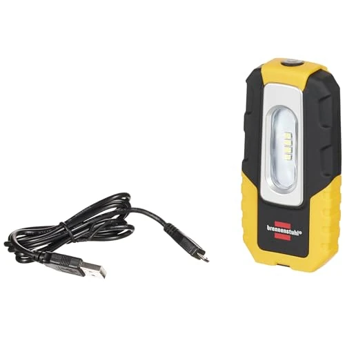 Brennenstuhl, Lampada portatile con batteria ricaricabile a 4 LED HL DA 40 MH 200lm