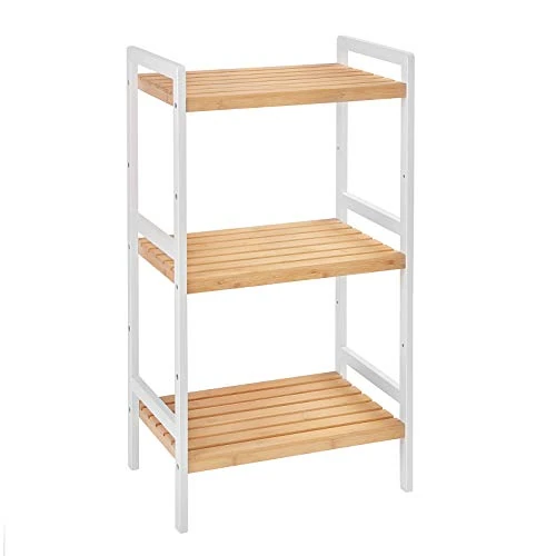 Tijdelijke aanbieding: SONGMICS Bamboe rek met 4 niveaus, opbergkast voor badkamer, boekenkast, 45 x 31,5 x 111 cm, voor woonkamer, slaapkamer, balkon, houtkleur BCB074N01 van 54.99 EUR naar 54.99 EUR (korting 0%)