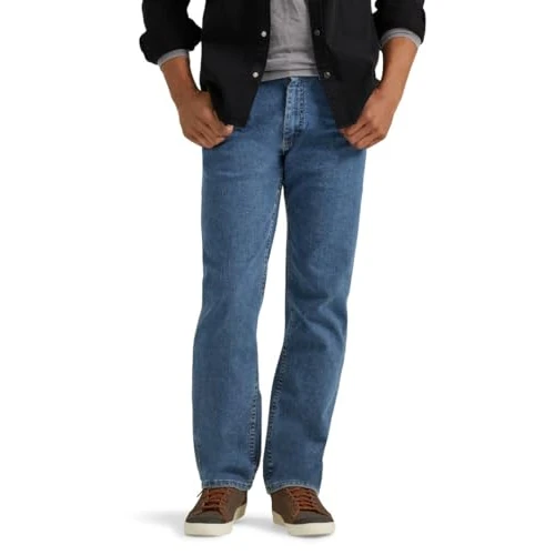 Offerta a tempo: Wrangler Men's Regular Fit Comfort Flex Waist Jean, Light Stonewash, 40X32 - 45% da 49.95 € a 27.32 €