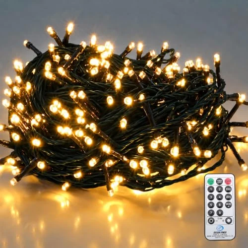 Oferta limitada: SALCAR 23m 360 LEDs Cadena de Luces, IP44 Impermeable Cadena Ligera Navidad, Cadena Luminosa con 8 Modos, Decoración Interior Exterior para Jardín Balcón Fiestas (Blanco cálido) de 26.99 € a 25.64 € (ahorro 5%)