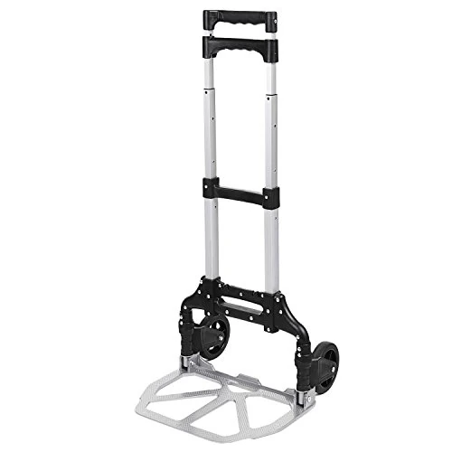 Offre limitée : Meditool Diable Pliable Charge 120kg, Chariots de manutention 2 Roues avec Poignée Télescopique en Aluminium de 69.99 € à 69.99 € (0.00% de remise)