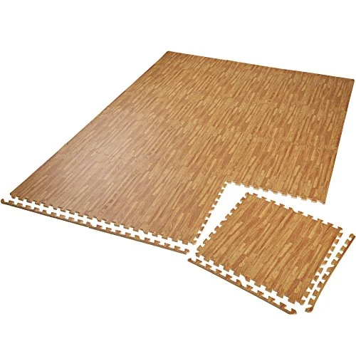 Offre limitée : tectake® Tapis de sport, 12 dalles mousse 61 x 61 x 1 cm, Mousse EVA, Tapis de gym, Isolant thermique et acoustique, Musculation, Fitness, Gym, Yoga, Sol salle de sport Dalle garage Tatami, Effet bois de 49.90 € à 49.90 € (0.00% de remise)