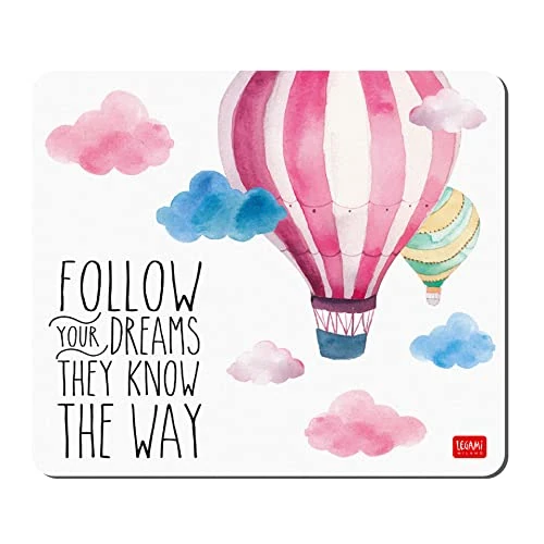Offerta a tempo: Legami - Tappetino per Mouse, 18x21 Cm, Balloon - 44% da 12.50 € a 6.95 €