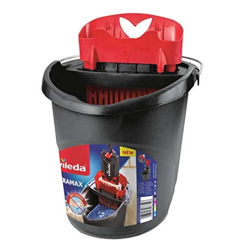 Vileda Ultramax Power Seau essoreur-Presse, Noir et Rouge
