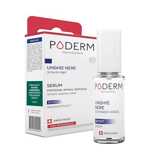 PIELĘGNACJA 2 W 1 DO PAZNOKCI CZARNYCH I PO URAZACH | BIO | Nadaje się dla sportowców | Profesjonalna pielęgnacja stóp/dłoni | Łatwe i szybkie stosowanie | Wyprodukowano w Szwajcarii