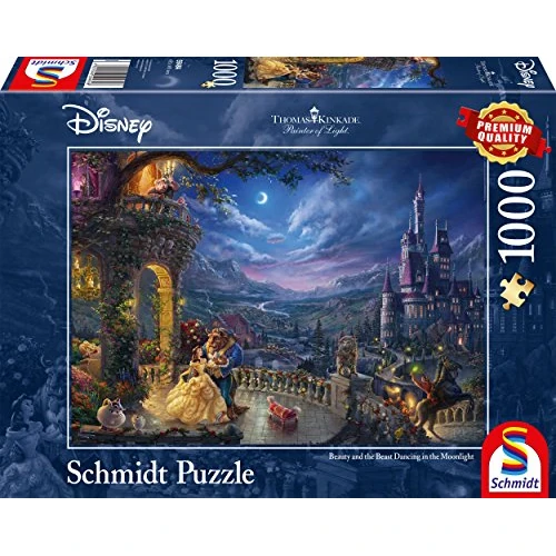 Tijdelijke aanbieding: Schmidt , Thomas Kinkade: Disney Beauty and the Beast Puzzle -1000pc , Puzzle , Ages 12+ , 1 Players van 14.00 € naar 12.44 € (11% korting)