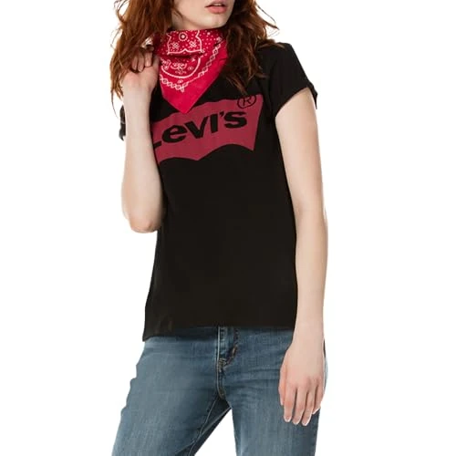 Offerta a tempo: Levi's The Perfect Tee, T-Shirt Donna, Mineral Black, XXS - 43% da 30.00 € a 16.99 €