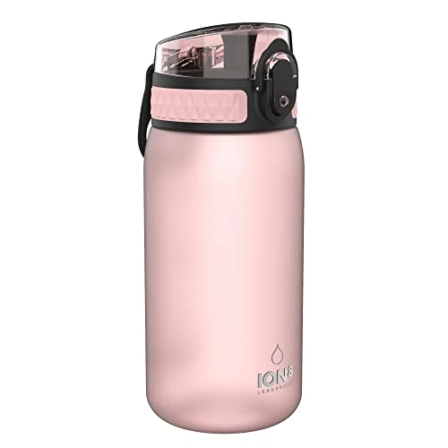 Offerta a tempo: Ion8 Borraccia per Bambini, 350 ml, a Prova di Perdite, Facile da Aprire, Serratura Sicura, Lavabile in Lavastoviglie, Senza BPA, Maniglia per il Trasporto, Facile Pulizia, Rosa Rosato - 36% da 17.90 € a 11.39 €