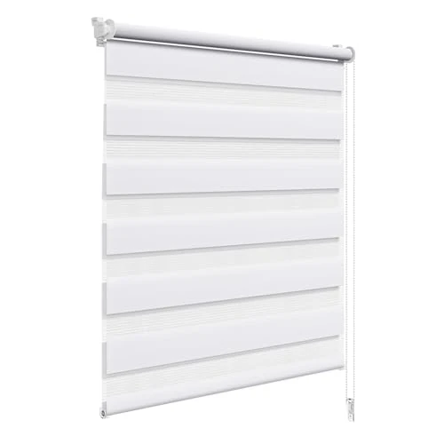 Oferta limitada: WOLTU Estor Enrollable Noche y Día Sin Taladrar, 50 x 150 cm, Blanco de 26.99 € a 25.55 € (ahorro 5%)