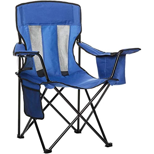 Zeitlich begrenztes Angebot: Amazon Basics Campingstuhl mit Kühlfach, Normalen, Mesh, Blau von 29.30 € auf 24.90 € (15% Rabatt)