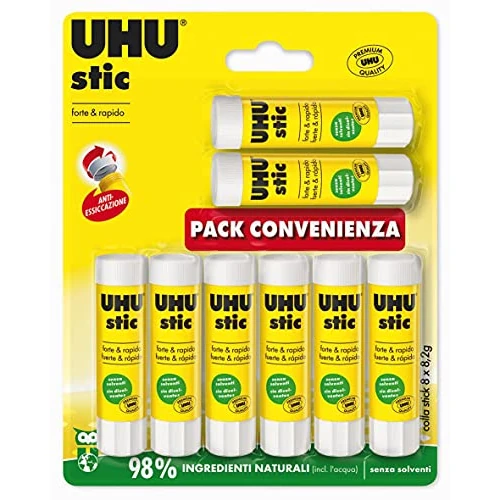 Oferta limitowana: UHU Klej stic 8 x 8,2 g klej dla dzieci, bezpieczny w użyciu do robótek ręcznych, odpowiedni do szkoły, biura, na uczelnię z 64.38 zł na 64.38 zł (oszczędź 0.00%)