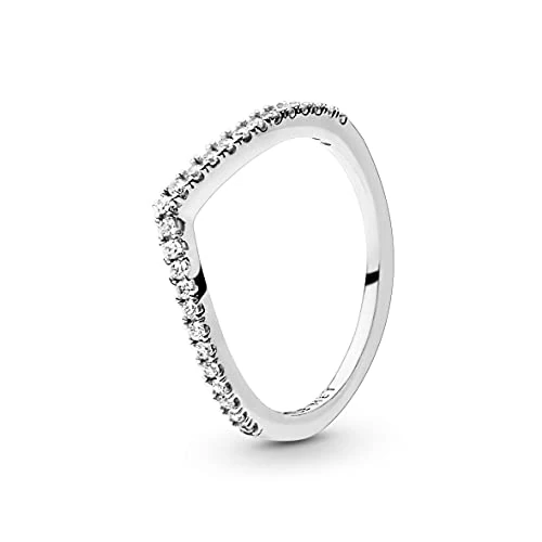 Begrenztes Angebot: PANDORA Wishbone-Ring, funkelnd, Sterlingsilber, mit klarem Cubic Zirkonia von 38.90 EUR auf 38.90 EUR (Rabatt 0%)