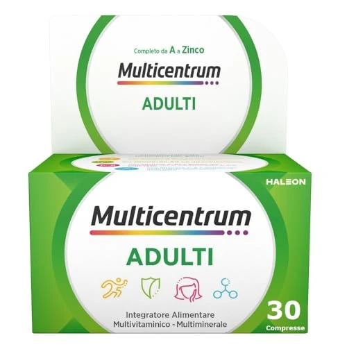 Offerta a tempo: Multicentrum Adulti - Integratore Alimentare Multivitaminico Completo - 30 Compresse — 30% da 13,95 € a 9,79 €