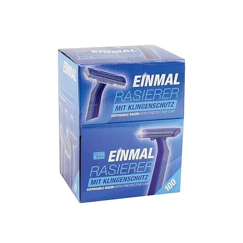 Offerta a tempo: Teqler T-370650 Rasoi monouso, adatti a peli di qualsiasi lunghezza, per una rasatura dolce, sicura e delicata sulla pelle, blu (pacco da 100) - 0.00% da 25.08 € a 25.08 €