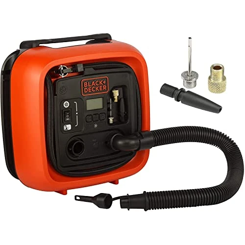 Limited-time offer: BLACK+DECKER Cordless High Pressure Inflator 12V DC Volume Orange ASI400-XJ from 57.29 GBP to 57.29 GBP (save 0%)