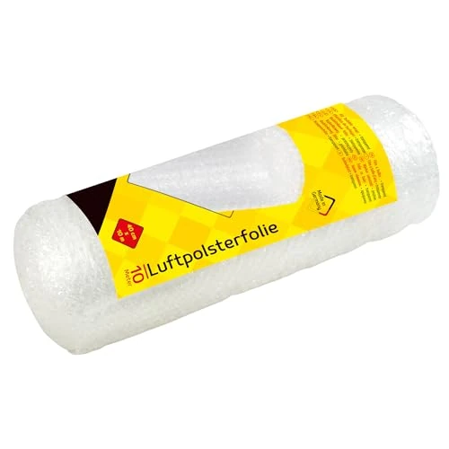 Idena 10400 - Pluriball per spedizioni, imballaggi e traslochi, 40 cm x 10 m in rotolo, 70 µ, trasparente, 1 pezzo