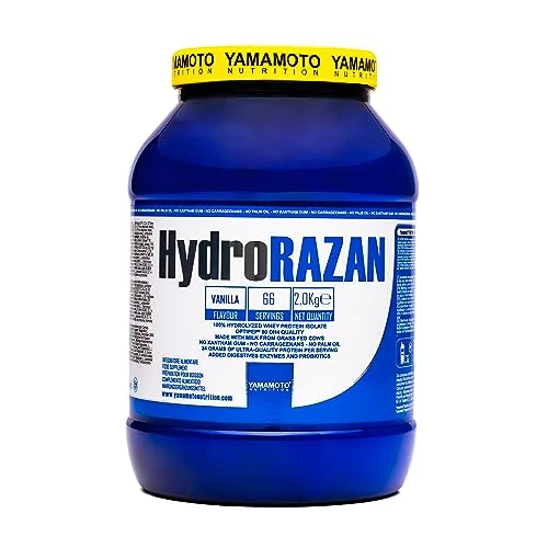 Offerta a tempo: Hydro RAZAN® new formula integratore alimentare a base di proteine del siero del latte idrolizzate Optipep® 90 con aggiunta di probiotici ed enzimi digestivi gusto Vaniglia 2000 g - 5% da 112.43 € a 106.70 €