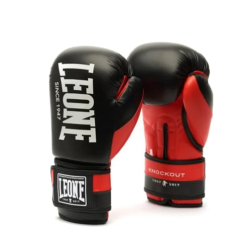 Offre limitee: LEONE 1947, Gants de Boxe Knockout, Adulte Unisexe, Rouge, 10 OZ, GN371 de 36.29 EUR a 36.29 EUR (economie 0%)