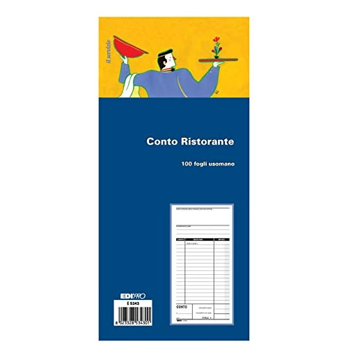 Oferta limitada: Edipro E5343 - Bloque de cuentas de restaurante (100 hojas, uso manual, 14,8 x 22 cm) de 5.05 EUR a 5.05 EUR (ahorro 0%)