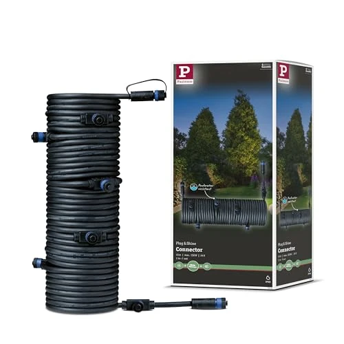 Paulmann 939.31 Outdoor Plug & Shine Connector 15m 1in-7out IP68 2x1,5mm² 93931 Verlängerungskabel Verbindungskabel Aussenbeleuchtung