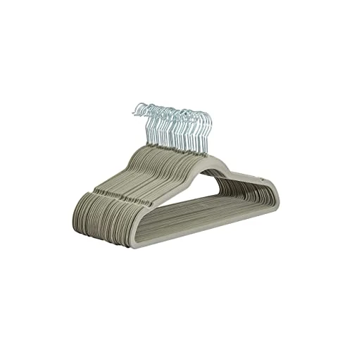 Offerta a tempo: Amazon Basics Gruccia in velluto con portapantaloni, 30 pezzi, Grigio — 34% da 19,79 € a 13,16 €