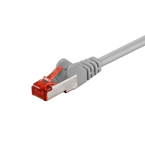 Limited-time offer: Goobay 92739 CAT 6 Cable LAN Network Cable for Gigabit Ethernet S-FTP Double Shielded Patch Cable with RJ45 Connector 10 m Grey from 24.74 £ to 3.21 £ (save 87.03%)