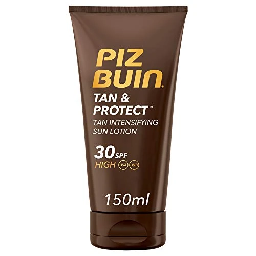 Zeitlich begrenztes Angebot: Piz Buin Tan & Protect, Sonnencreme mit Bräunungsbeschleuniger, LSF 30, wasserfest und nicht fettend, 150ml von 13.85 € auf 12.93 € (7% Rabatt)