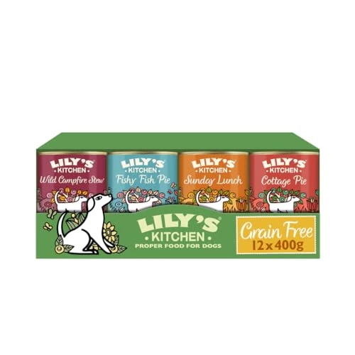 Begrenztes Angebot: Lily's Kitchen natürliches Nassfutter für ausgewachsene Hunde, Dosen, getreidefreie Rezepturen, verschiedene Sorten (12 x 400g dosen) von 29.78 EUR auf 29.78 EUR (Rabatt 0%)