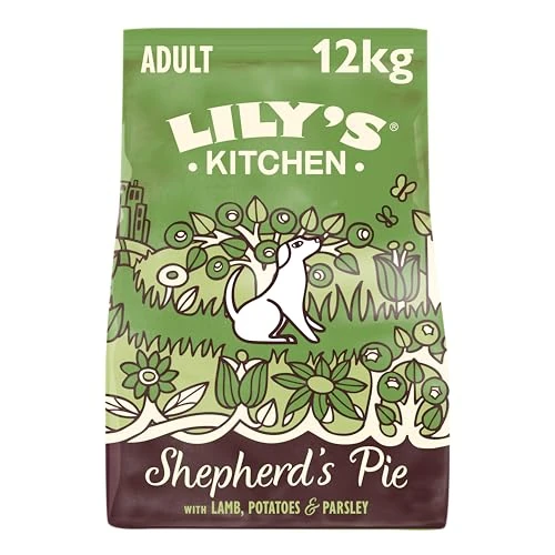 Limited-time offer: Lily’s Kitchen Made with Natural Ingredients Adult Dry Dog Food Shepherd’s Pie Balanced Recipe 12kg Bag from 87.80 GBP to 60.00 GBP (save 32%)