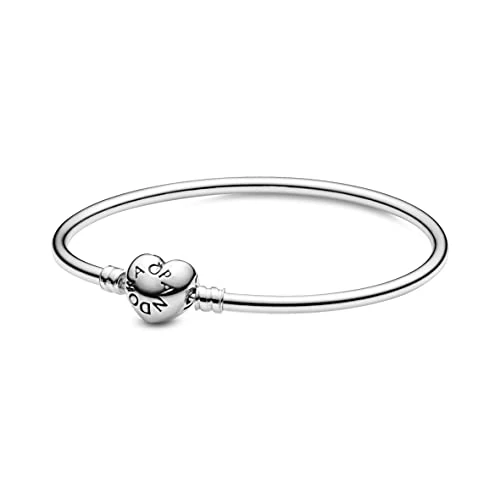 Oferta limitada: Pandora Icons Pulsera rígida de plata con cierre en forma de corazón, 17 de 59.00 EUR a 47.20 EUR (ahorro 20%)