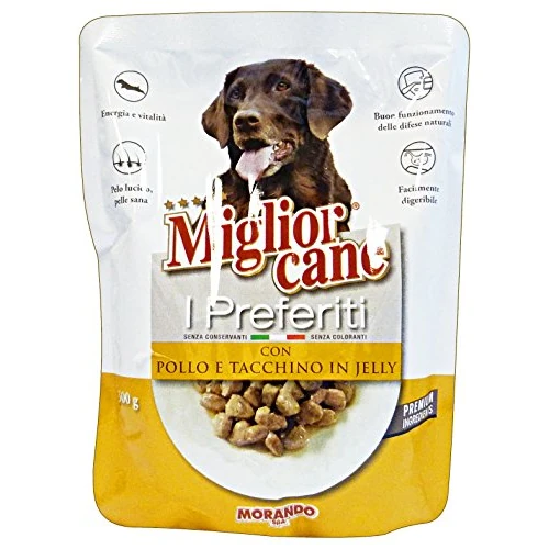 MIGLIOR CANE De envelop van 300 gr. "Favorit" kip/kalkoen vochtig