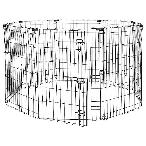 Oferta limitada: Amazon Basics Parque de metal plegable para perros y mascotas de 91 cm, con puerta Negro Octogonal de 41.69 € a 41.69 € (ahorro 0.00%)