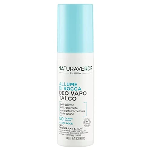 Offerta a tempo: Naturaverde | Pharma - Deodorante, Allume di Rocca Deodorante, Deodorante Allume di Rocca Talco, Deo Profumo con Estratto di Camomilla e Aloe Vera Gel, No Gas, No Alcool, 100ml - 21% da 2.15 € a 1.69 €