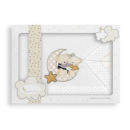 Offerta a tempo: INTERBABY - Lenzuola Culla Orsetto Amoroso Beige - 0.00% da 24.00 € a 24.00 €