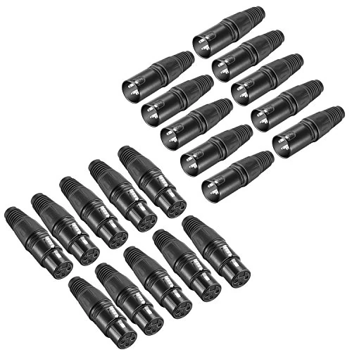 Oferta limitowana: Neewer Micro Spent 3-pinowe złącze ładowarki XLR 20 szt. Złącze mikrofonowe z kablem ładowarki 10 złączy męskich i 10 żeńskich, stop cynku z 99.99 zł na 99.99 zł (oszczędź 0.00%)