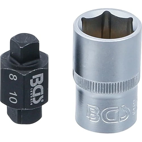 Offerta a tempo: BGS 8991 | Set per tappi di scarico olio | quadrato | 8 mm / 10 mm - 42% da 14.57 € a 8.39 €